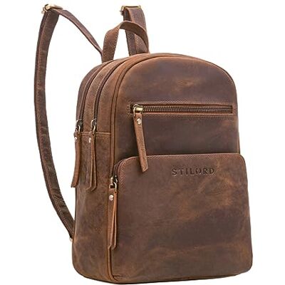 STILORD Sac à Dos Feminin Petit Cuir véritable Mode Sac de Transport Anti-Voleur Sac de Tous Les Jours Couleur:vinto Marron - Publicité STILORD Sac à Dos Feminin Petit Cuir véritable Mode Sac de Transport Anti-Voleur Sac de Tous Les Jours Couleur:vinto Marron - Publicité