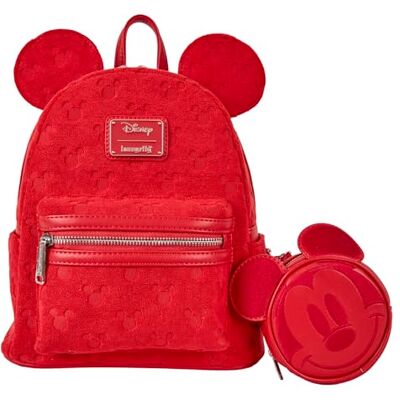 Loungefly Disney Mickey Ears Burnout Mini sac à dos - Publicité Loungefly Disney Mickey Ears Burnout Mini sac à dos - Publicité