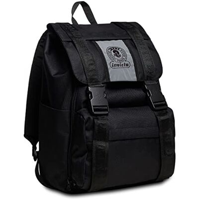 Invicta Sac à Dos, Square Sac à Dos Extensible, Filles et Garçons, Grande Capacité, pour L'École, le Sport & les Loisirs, avec Poches Latérales et Pochette pour Ordinateur Portable, Noir - Publicité Invicta Sac à Dos, Square Sac à Dos Extensible, Filles et Garçons, Grande Capacité, pour L'École, le Sport & les Loisirs, avec Poches Latérales et Pochette pour Ordinateur Portable, Noir - Publicité