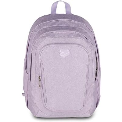 Seven Sac à dos double compartiment Tech Shiny brillant effet paillettes, lilas, poche pour PC et poche porte-bouteille, école moyenne et supérieure, fille - Publicité Seven Sac à dos double compartiment Tech Shiny brillant effet paillettes, lilas, poche pour PC et poche porte-bouteille, école moyenne et supérieure, fille - Publicité