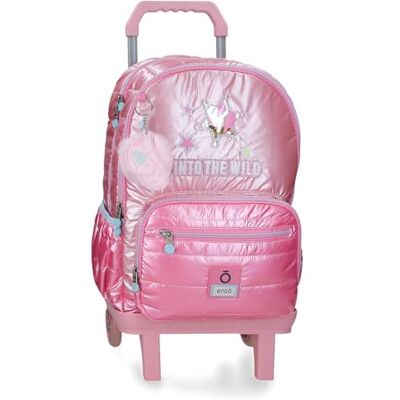 Enso Into The Wild Sac à Dos Scolaire Double Compartiment avec Chariot Rose 32x44x17 cm Polyester - Publicité Enso Into The Wild Sac à Dos Scolaire Double Compartiment avec Chariot Rose 32x44x17 cm Polyester - Publicité
