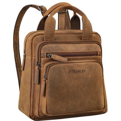 STILORD Petit Sac à Dos Femme Cuir Daypack Mini Rucksack Sac Vintage Femmes Sac a Dos Petit City Backpack Cuir Véritable Sacs à Dos Dames Couleur:Bergamo Marron - Publicité STILORD Petit Sac à Dos Femme Cuir Daypack Mini Rucksack Sac Vintage Femmes Sac a Dos Petit City Backpack Cuir Véritable Sacs à Dos Dames Couleur:Bergamo Marron - Publicité