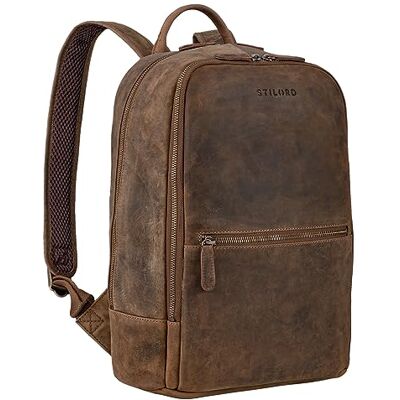 STILORD "Kellis Grand Sac à Dos Vintage Cuir Hommes Femmes XL – avec Compartiment Ordinateur 15 Pouces – Sac à Dos Élégant en Cuir Véritable Couleur:marron moyen - Publicité STILORD "Kellis Grand Sac à Dos Vintage Cuir Hommes Femmes XL – avec Compartiment Ordinateur 15 Pouces – Sac à Dos Élégant en Cuir Véritable Couleur:marron moyen - Publicité
