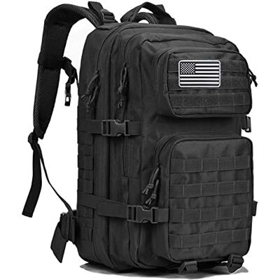 G4Free Grand Sac à Dos Tactique Militaire 3 Jours d'assaut Molle Bug Out Sac à Dos pour randonnée, Camping, Trekking, Chasse, Noir - Publicité G4Free Grand Sac à Dos Tactique Militaire 3 Jours d'assaut Molle Bug Out Sac à Dos pour randonnée, Camping, Trekking, Chasse, Noir - Publicité