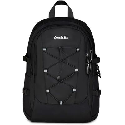 Invicta Invict-Act Plus Sac à dos d'école noir, double compartiment avec poche pour PC et poche pour bouteille d'eau, 29 l, école moyenne et supérieure, sac à dos fille, garçon, Noir , Taglia Unica - Publicité Invicta Invict-Act Plus Sac à dos d'école noir, double compartiment avec poche pour PC et poche pour bouteille d'eau, 29 l, école moyenne et supérieure, sac à dos fille, garçon, Noir , Taglia Unica - Publicité