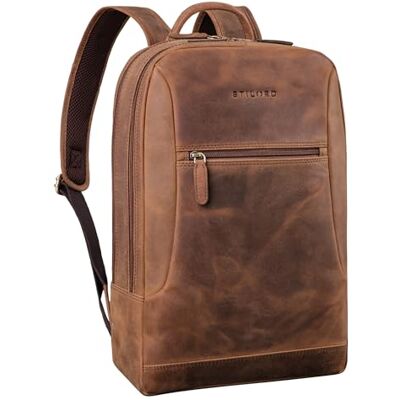 STILORD Vintage Sac à Dos Cuir pour Ordinateur 15.6 Pouces Grand Sac College Femme Sac de Travail Homme Voyage Backpack d'affaires Couleur:seppia Marron - Publicité STILORD Vintage Sac à Dos Cuir pour Ordinateur 15.6 Pouces Grand Sac College Femme Sac de Travail Homme Voyage Backpack d'affaires Couleur:seppia Marron - Publicité