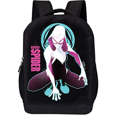 Marvel Spiderman Ghost Spider Sac à dos d'école – Sac à dos Gwen Stacy noir 40,6 cm en maille rembourrée, Araignée rose, Large, Podghost - Publicité Marvel Spiderman Ghost Spider Sac à dos d'école – Sac à dos Gwen Stacy noir 40,6 cm en maille rembourrée, Araignée rose, Large, Podghost - Publicité