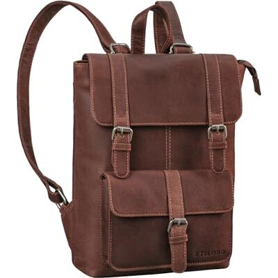 STILORD Petit Sac à Dos Cuir Vintage Daypack Sac a Dos Ville pour Femmes Sac à Dos de randonnée Hommes Sac à Dos de Loisirs Couleur:Torres Marron - Publicité STILORD Petit Sac à Dos Cuir Vintage Daypack Sac a Dos Ville pour Femmes Sac à Dos de randonnée Hommes Sac à Dos de Loisirs Couleur:Torres Marron - Publicité