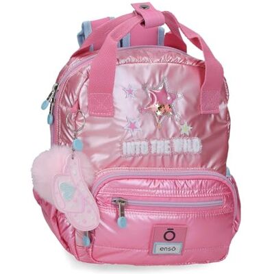 Enso Into The Wild Sac à Dos de Randonnée Rose 23x28x10 cm Polyester - Publicité Enso Into The Wild Sac à Dos de Randonnée Rose 23x28x10 cm Polyester - Publicité