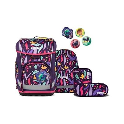 ergobag cubo Light Set JungleBear Lilas Ensemble 5 pièces avec cartable ergonomique ultra léger de 780 g, idéal pour l'école primaire au quotidien - Publicité ergobag cubo Light Set JungleBear Lilas Ensemble 5 pièces avec cartable ergonomique ultra léger de 780 g, idéal pour l'école primaire au quotidien - Publicité