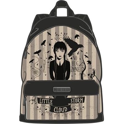 Seven SpA Sac à dos sac à dos Loisirs BackPack – Mercredi Addams, Noir, Taglia unica, Sac à dos - Publicité Seven SpA Sac à dos sac à dos Loisirs BackPack – Mercredi Addams, Noir, Taglia unica, Sac à dos - Publicité