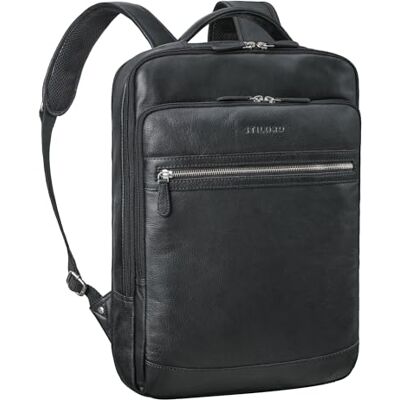 STILORD Grand Sac a Dos Femme et Homme Cuir Moderne Backpack pour Travail College Voyage Sac à Dos Ordinateur 15.6 Pouces en Cuir Veritable Couleur:Noir - Publicité STILORD Grand Sac a Dos Femme et Homme Cuir Moderne Backpack pour Travail College Voyage Sac à Dos Ordinateur 15.6 Pouces en Cuir Veritable Couleur:Noir - Publicité