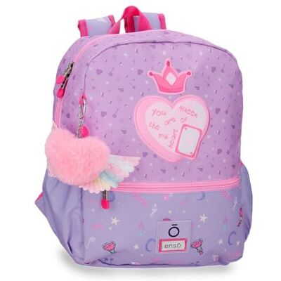 Enso Queen of Hearts Sac à Dos Scolaire Violet 27x33x11 cm Polyester 9,8L - Publicité Enso Queen of Hearts Sac à Dos Scolaire Violet 27x33x11 cm Polyester 9,8L - Publicité