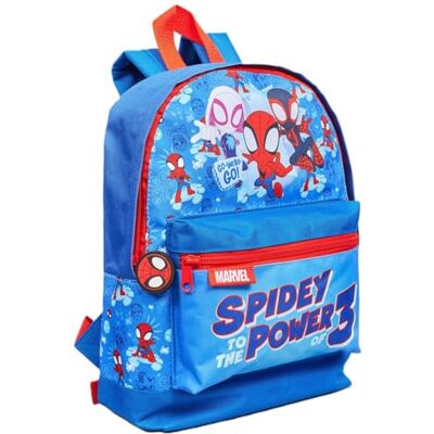 Marvel Spidey and His Amazing Friends Sac à dos pour enfants Sac d'école Spiderman léger et durable en polyester Parfait pour la crèche, la maternelle et les voyages Design « Spidey to the Power - Publicité Marvel Spidey and His Amazing Friends Sac à dos pour enfants Sac d'école Spiderman léger et durable en polyester Parfait pour la crèche, la maternelle et les voyages Design « Spidey to the Power - Publicité