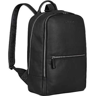 STILORD "Kellis Grand Sac à Dos Vintage Cuir Hommes Femmes XL – avec Compartiment Ordinateur 15 Pouces – Sac à Dos Élégant en Cuir Véritable Couleur:noir - Publicité STILORD "Kellis Grand Sac à Dos Vintage Cuir Hommes Femmes XL – avec Compartiment Ordinateur 15 Pouces – Sac à Dos Élégant en Cuir Véritable Couleur:noir - Publicité