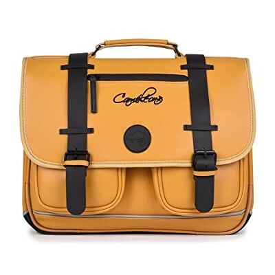 Cameleon Cartable scolaire Jaune 38cm Vintage North avec 2 compartiments Idéal pour l'école primaire et la rentrée scolaire en CP, CE1 et CE2 pour fille et garçon - Publicité Cameleon Cartable scolaire Jaune 38cm Vintage North avec 2 compartiments Idéal pour l'école primaire et la rentrée scolaire en CP, CE1 et CE2 pour fille et garçon - Publicité