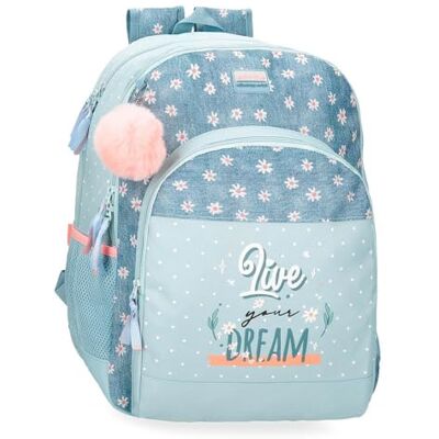 Sac à Dos en Polyester Bleu Movom - École & Voyage - Publicité Sac à Dos en Polyester Bleu Movom - École & Voyage - Publicité