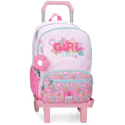 Enso Girl Zone Sac à Dos Scolaire Double Compartiment avec Chariot Fuchsia 32x44x17 cm Polyester 24L - Publicité Enso Girl Zone Sac à Dos Scolaire Double Compartiment avec Chariot Fuchsia 32x44x17 cm Polyester 24L - Publicité