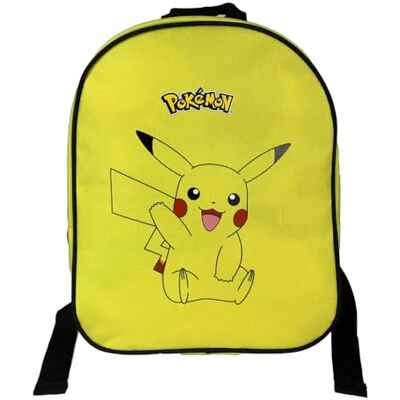 Pokémon Sac à dos maternelle garni 1 compartiment Jaune - Publicité Pokémon Sac à dos maternelle garni 1 compartiment Jaune - Publicité