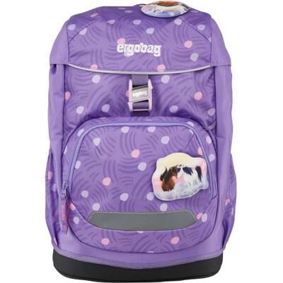 ergobag Flex PonyBearadise Lavande Cartable ergonomique, léger et flexible de 23 litres, idéal pour les filles et les garçons à l'école primaire - Publicité ergobag Flex PonyBearadise Lavande Cartable ergonomique, léger et flexible de 23 litres, idéal pour les filles et les garçons à l'école primaire - Publicité