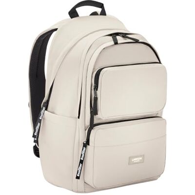LARKSON Sac à Dos Fille & Garçon Beige No 3 Advanced Sac Ordinateur 16" pour Collège, Sport & Voyage Grand Sac à Dos de Loisirs pour Hommes & Femmes En PET Imperméable - Publicité LARKSON Sac à Dos Fille & Garçon Beige No 3 Advanced Sac Ordinateur 16" pour Collège, Sport & Voyage Grand Sac à Dos de Loisirs pour Hommes & Femmes En PET Imperméable - Publicité