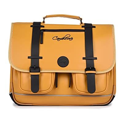 Cameleon Cartable scolaire Jaune 41cm Vintage North avec 3 compartiments Idéal pour l'école primaire et la rentrée scolaire en CM1 et CM2 pour fille et garçon - Publicité Cameleon Cartable scolaire Jaune 41cm Vintage North avec 3 compartiments Idéal pour l'école primaire et la rentrée scolaire en CM1 et CM2 pour fille et garçon - Publicité