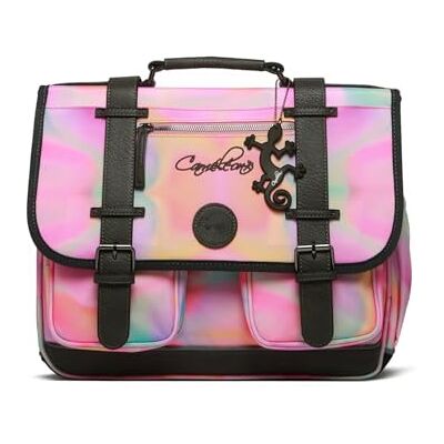 Cameleon Cartable scolaire Rose 38cm Vintage Fantasy avec 2 compartiments Idéal pour l'école primaire et la rentrée scolaire en CP, CE1 et CE2 pour fille et garçon - Publicité Cameleon Cartable scolaire Rose 38cm Vintage Fantasy avec 2 compartiments Idéal pour l'école primaire et la rentrée scolaire en CP, CE1 et CE2 pour fille et garçon - Publicité