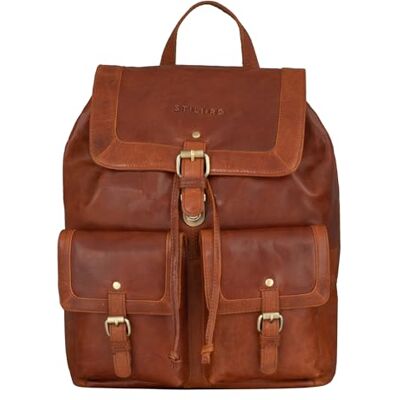 STILORD '' Sac Tyrolien pour Femmes Cuir Sac à Dos Sac de Voyages Vintage Grand Sac à Bandoulières en Cuir, Couleur:maraska Marron - Publicité STILORD '' Sac Tyrolien pour Femmes Cuir Sac à Dos Sac de Voyages Vintage Grand Sac à Bandoulières en Cuir, Couleur:maraska Marron - Publicité