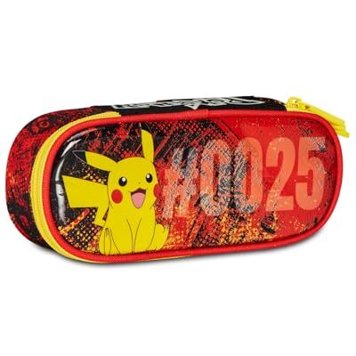 Seven Porte-stylo scolaire ROUND PLUS – POKEMON – PIKACHU – Jaune Rouge – Trousse d'école monozip avec organisateur intérieur, passants élastiques – Accessoires sac à dos scolaire – Trousse enfant, - Publicité Seven Porte-stylo scolaire ROUND PLUS – POKEMON – PIKACHU – Jaune Rouge – Trousse d'école monozip avec organisateur intérieur, passants élastiques – Accessoires sac à dos scolaire – Trousse enfant, - Publicité