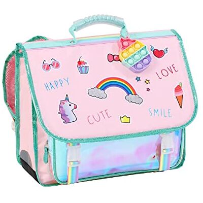 Sac d'école unicornio Viquel à 2 compartiments - Rose - Sac pour enfants - Publicité Sac d'école unicornio Viquel à 2 compartiments - Rose - Sac pour enfants - Publicité