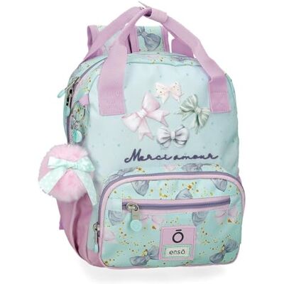Sac à Dos Scolaire Enso Merci Amour Turquoise - Sac à Dos - Publicité Sac à Dos Scolaire Enso Merci Amour Turquoise - Sac à Dos - Publicité