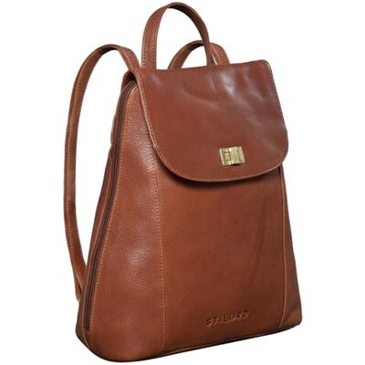 STILORD '' Sac a Dos Vintage pour Femme Cuir Veritable Backpack Daypack pour MacBook 13,3 Pouces DIN A4 Sac à dos Voyage, Couleur:texas marron - Publicité STILORD '' Sac a Dos Vintage pour Femme Cuir Veritable Backpack Daypack pour MacBook 13,3 Pouces DIN A4 Sac à dos Voyage, Couleur:texas marron - Publicité