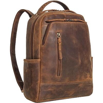 STILORD “” Sac à Dos en Cuir Vintage Backpack Moderne pour Femmes et Hommes Daypack Ordinateur Portable 13,3 Pouces Bureau Collège Cuir Véritable Couleur:vinto Marron - Publicité STILORD “” Sac à Dos en Cuir Vintage Backpack Moderne pour Femmes et Hommes Daypack Ordinateur Portable 13,3 Pouces Bureau Collège Cuir Véritable Couleur:vinto Marron - Publicité