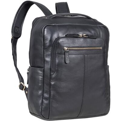 STILORD Unique Sac Ordinateur Portable Cuir pour 15,6 Pouces Sac à Dos Homme Travail Grand Backpack Femme Cuir Véritable Couleur:Noir - Publicité STILORD Unique Sac Ordinateur Portable Cuir pour 15,6 Pouces Sac à Dos Homme Travail Grand Backpack Femme Cuir Véritable Couleur:Noir - Publicité