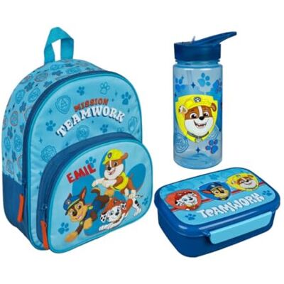 Undercover Sac à dos de maternelle Paw Patrol pour garçon – Personnalisable avec nom – Ensemble sac à dos pour enfant - Publicité Undercover Sac à dos de maternelle Paw Patrol pour garçon – Personnalisable avec nom – Ensemble sac à dos pour enfant - Publicité
