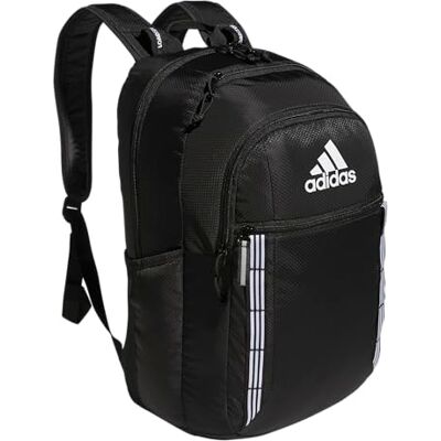 Adidas Sac à dos Excel 7, Sangle à 3 bandes noir/blanc, One Size, Sac à dos Excel 7 - Publicité Adidas Sac à dos Excel 7, Sangle à 3 bandes noir/blanc, One Size, Sac à dos Excel 7 - Publicité