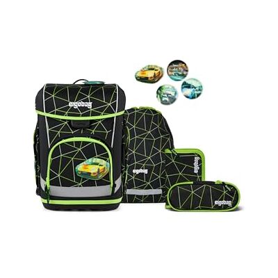 ergobag cubo Light Set CyBear Race Black Ensemble 5 pièces avec cartable ergonomique ultra léger de 780 g, idéal pour l'école primaire au quotidien - Publicité ergobag cubo Light Set CyBear Race Black Ensemble 5 pièces avec cartable ergonomique ultra léger de 780 g, idéal pour l'école primaire au quotidien - Publicité