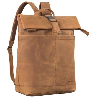 STILORD Sac à Dos Roll Top Cuir Sac à Dos de Vélo Grand Daypack XL SacBandoulière Vintage pour Ordinateur 13,3 Pouces Sac de Voyage en Cuir Véritable Couleur:Noir - Publicité STILORD Sac à Dos Roll Top Cuir Sac à Dos de Vélo Grand Daypack XL SacBandoulière Vintage pour Ordinateur 13,3 Pouces Sac de Voyage en Cuir Véritable Couleur:Noir - Publicité