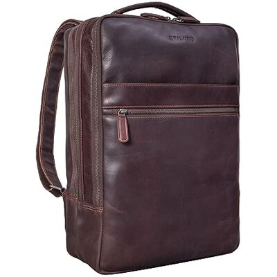 STILORD Sac à Dos Ordinateur 17 Pouces en Cuir Vintage Grand pour Travail, PC Portable XL, Étudiant Cuir Véritable Couleur:Torres Marron - Publicité STILORD Sac à Dos Ordinateur 17 Pouces en Cuir Vintage Grand pour Travail, PC Portable XL, Étudiant Cuir Véritable Couleur:Torres Marron - Publicité