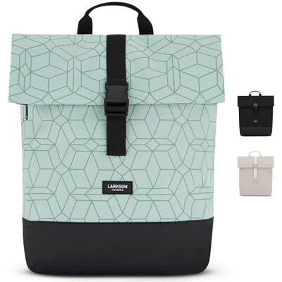 LARKSON Sac à Dos Femmes & Hommes Menthe Tammo Backpack pour Ordinateur Portable, le Travail, l'Université & Voyage Déperlant - Publicité LARKSON Sac à Dos Femmes & Hommes Menthe Tammo Backpack pour Ordinateur Portable, le Travail, l'Université & Voyage Déperlant - Publicité