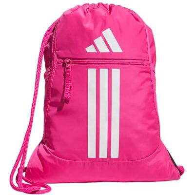 Adidas Sac à dos unisexe Alliance 2, Team Shock Pink 2/Blanc, One Size, Alliance Sackpack Sac à dos avec cordon de serrage pour homme et femme - Publicité Adidas Sac à dos unisexe Alliance 2, Team Shock Pink 2/Blanc, One Size, Alliance Sackpack Sac à dos avec cordon de serrage pour homme et femme - Publicité