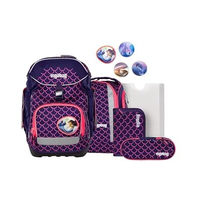 ergobag Pack Set Sac à dos scolaire ergonomique, collection précédente, flexible, lot de 6 pièces, pour la 1re année d'école primaire - Publicité ergobag Pack Set Sac à dos scolaire ergonomique, collection précédente, flexible, lot de 6 pièces, pour la 1re année d'école primaire - Publicité