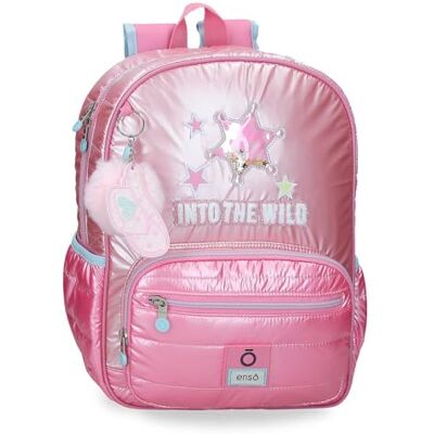 Enso Into The Wild Sac à Dos Scolaire Rose 30x38x12 cm Polyester - Publicité Enso Into The Wild Sac à Dos Scolaire Rose 30x38x12 cm Polyester - Publicité