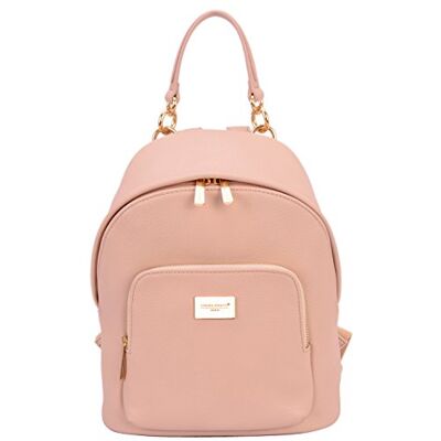 David Jones Petit Sac à Dos Femme Sac à Main Porté Epaule Fille Cuir PU Mini Cartable Ville Poignée Poche Fermeture Eclair Zip Fashion Backpack Mode Jeune Tendance Chic Designer Rose - Publicité David Jones Petit Sac à Dos Femme Sac à Main Porté Epaule Fille Cuir PU Mini Cartable Ville Poignée Poche Fermeture Eclair Zip Fashion Backpack Mode Jeune Tendance Chic Designer Rose - Publicité