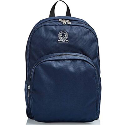 Invicta Benin M Backpack, Eco-Material, Blue, Double Compartment, School & Leisure - Publicité Invicta Benin M Backpack, Eco-Material, Blue, Double Compartment, School & Leisure - Publicité