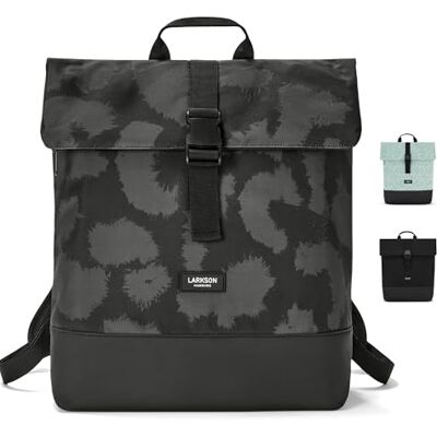 LARKSON Sac à Dos Femmes & Hommes Gris Leo Tammo Backpack pour Ordinateur Portable, le Travail, l'Université & Voyage Déperlant - Publicité LARKSON Sac à Dos Femmes & Hommes Gris Leo Tammo Backpack pour Ordinateur Portable, le Travail, l'Université & Voyage Déperlant - Publicité