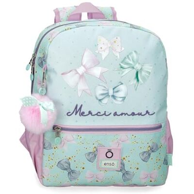 Sac à Dos Scolaire Enso Merci Amour Turquoise - Sac à Dos - Publicité Sac à Dos Scolaire Enso Merci Amour Turquoise - Sac à Dos - Publicité