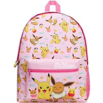 Pokémon Sac a Dos Enfant Ado Pikachu Pokeball Sac Ecole avec Poches Zippées Cartable Scolaire pour Sports Voyage Anime Cadeau Enfant (Rose) - Publicité Pokémon Sac a Dos Enfant Ado Pikachu Pokeball Sac Ecole avec Poches Zippées Cartable Scolaire pour Sports Voyage Anime Cadeau Enfant (Rose) - Publicité