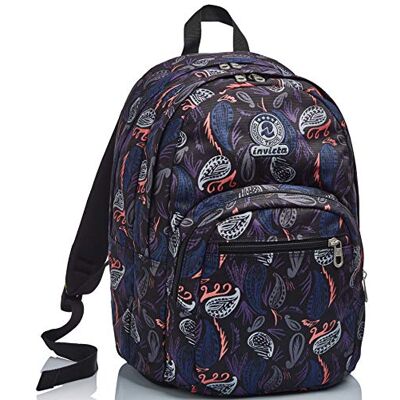Invicta Sac à Dos, Format Paisley Sac à Dos Sac à Livres, Taille Unique pour Adolescents, Filles et Garçons, Grande Capacité, pour L'École, le Sport & les Loisirs, design Italien, Noir - Publicité Invicta Sac à Dos, Format Paisley Sac à Dos Sac à Livres, Taille Unique pour Adolescents, Filles et Garçons, Grande Capacité, pour L'École, le Sport & les Loisirs, design Italien, Noir - Publicité