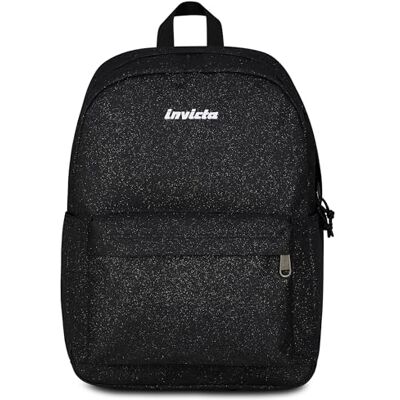 Invicta Sac à dos scolaire Carlson Shine, noir, 24 L, effet paillettes, monocompartiment, poche intérieure zippée, compartiment porte-pc ablet, poche latérale porte-bouteille, école moyenne et - Publicité Invicta Sac à dos scolaire Carlson Shine, noir, 24 L, effet paillettes, monocompartiment, poche intérieure zippée, compartiment porte-pc ablet, poche latérale porte-bouteille, école moyenne et - Publicité